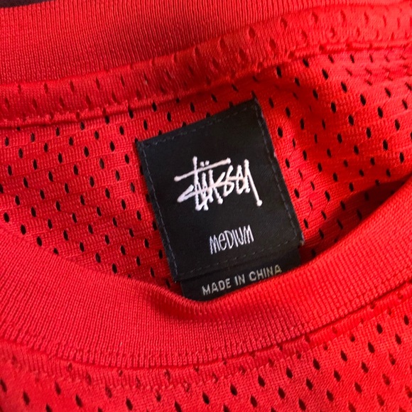 Stussy mesh shirt in red - Picture 3 of 6